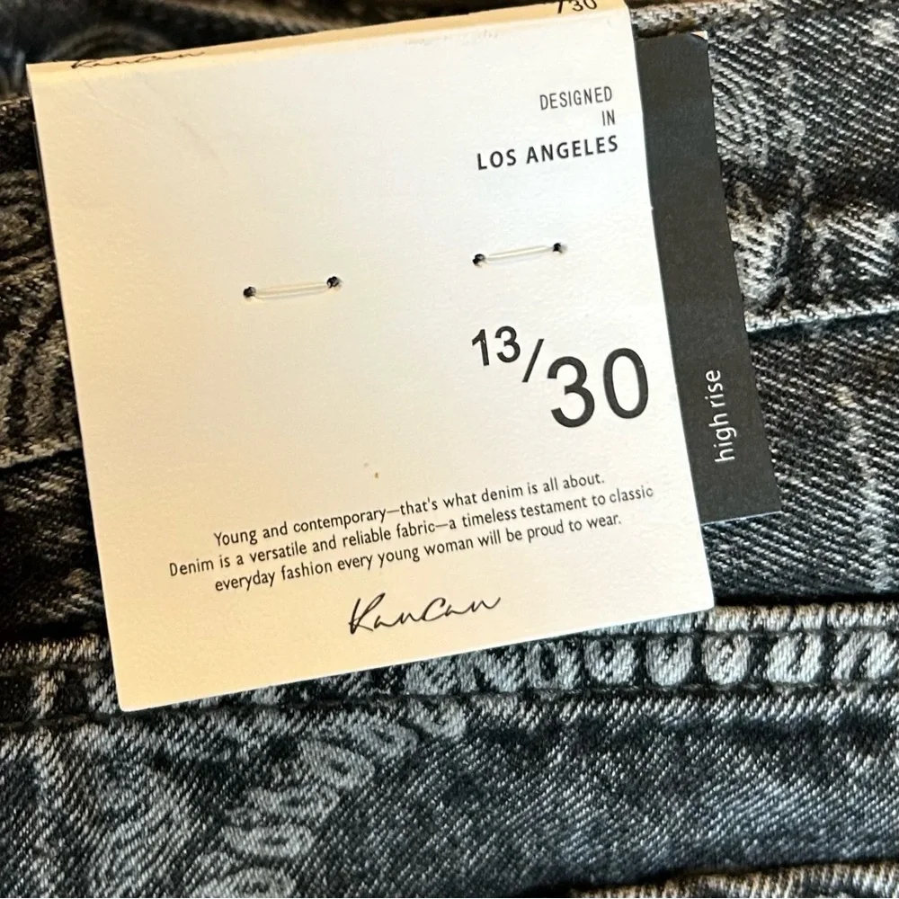 KanCan Black Paisley Jean Shorts - Picture 7 of 9